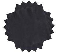 POPOYU 20 Pièces Serviettes Papier Noir,Table Papier Serviette Joyeux Anniversaire,Serviettes de Fête Serviette de Table en Tissu Serviette Papier Mariage pour Cocktail,Boissons,Restauration