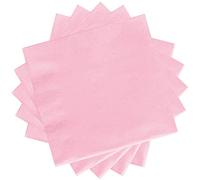 POPOYU 20 Pièces Serviettes Papier Rose,Table Papier Serviette Joyeux Anniversaire,Serviettes de Fête Serviette de Table en Tissu ServiettePapier Mariage pour Cocktail,Boissons,Restauration