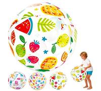 POPOYU Ballons de plage gonflables de 50,8 cm - Motif fruits tropicaux - Pour piscine, piscine - Jouet de plage pour décoration de fête d'été