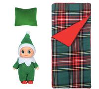POPOYU Bebe Lutin Farceur de Noel,Mini Poupées Elfes de Noël,Petites Poupées Elfes de Noël pour Filles et Garçons, Jouet Fantaisie,Petite Poupée Elfe pour Tradition de Noël, Accessoires