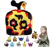 POPOYU Blox Fruits en peluche, oreiller en peluche BloxFruits, boîte en peluche, animal mignon, figurine de fruit, jouet en peluche pour enfants, cadeau d'anniversaire, décoration de chambre à coucher