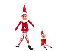POPOYU Elfe Coquin Elfes de Noël - Lon Leg Lutin Noël Accessoires pour Bébé - Elfie (Garçon)/Elvie (Fille) Petite Poupée Elfe pour Filles Garçon Tradition de Noël - Cadeaux de Noël Jouets Nouvel an