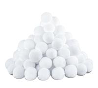 POPOYU Lot de 40 boules de neige artificielles de 7 cm pour les combats de boules de neige en intérieur, texture douce, décorations d'arbre de Noël