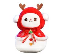 POPOYU Peluche de Noël Bonhomme Kawaii, 23cm/9inch Jouet en Peluche Mignonne Peluche de Noël, Plush Squishy Poupée Décor en Peluche du Noël Bonhomme pour Cadeaux de Noël Anniversaire Enfants