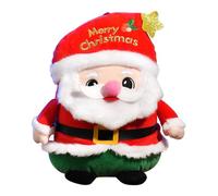 POPOYU Peluche de Père Noël Kawaii, 23cm/9inch Jouet en Peluche Mignonne Peluche de Noël, Plush Squishy Poupée Décor en Peluche du Père Noël pour Cadeaux de Noël Anniversaire Enfants