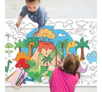 POPOYU Poster géant à colorier pour œuvres d'art, 78,7 x 182,9 cm, nappe en papier à colorier pour loisirs créatifs, décoration de table, cadeau de Noël