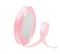 POPOYU Ruban Satin 10mm x 23m, Rose pour Décoration de Mariage, Fête Noël Halloween, Emballage Cadeau, Ballons, Nœuds, Bouquet, Bricolage Art, Couture, DIY Artisanat
