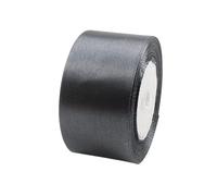 POPOYU Ruban Satin Gros 50 mm x 23 m Ruban Satin Gris Foncé pour Cadeau Emballage Cérémonie Mariage Artisanat Décoration, Ruban Noel Ruban Tissu pour Couture, Nœuds, Bouquet Voitures, Anniversaire