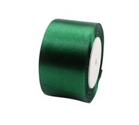 POPOYU Ruban Satin Gros 50 mm x 23 m Ruban Satin Vert Foncé pour Cadeau Emballage Cérémonie Mariage Artisanat Décoration, Ruban Noel Ruban Tissu pour Couture, Nœuds, Bouquet Voitures, Anniversaire