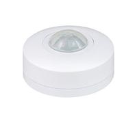 Popp - Interrupteur capteur de mouvement PIR pour surface de plafond réglable Détecteur 360° 6M IP20 intérieur max 3-2000LUX Réglage de temps 10SEC-17MIN, MAX. LED de 1200W (1)