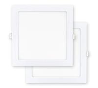 Popp Lot de 2 spots LED Osram extra-plats Forme carrée Disponible en plusieurs températures de couleur 4000 K/6000 K et plusieurs puissances électriques 6 W/9 W/12 W/18 W/24 W Blanc 18W 4000 K