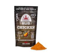Poppamies Chicken BBQ Rub - Assaisonnement BBQ 100% naturel - Marinade sèche et mélange d’épices. Spécialement adapté au poulet - Idéal pour le grill, le four, le barbecue et la poêle - 200 g