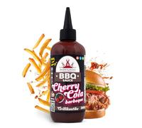Poppamies Sauce BBQ Cherry Cola Barbecue - Saveur Sucrée et Acidulée Récompensée, Parfaite pour les Côtes et les Burgers - Sans Gluten, Végane - 360g