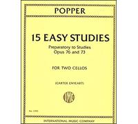 Popper: 15 Easy Studies - 2 Cellos (International 3705)