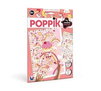 POPPIK 1841200 Poster créatif Licornes avec Autocollants Amovibles Licorne Kit d'autocollants pour Enfants à partir de 5 Ans 46 x 68 cm