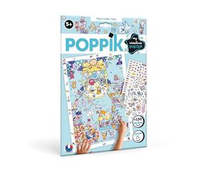 POPPIK 1841208 Poster autocollant pour fête - Poster créatif avec autocollants amovibles - Kit d'autocollants pour bricolage - Pour enfants à partir de 5 ans - 48 x 68 cm