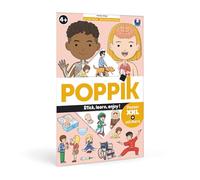 POPPIK Jeu créatif Discovery Sticker Le Corps Humain – Kit éducatif 48 stickers 4+ – DIS011