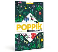 Poppik Les fleurs: 1 poster + 72 stickers repositionnables