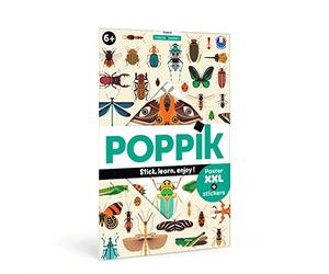 Poppik Les insectes: 1 poster + 44 stickers repositionnables