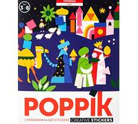 POPPIK Livre d'autocollants Panoramas Noël pour Petits Enfants, MAT013