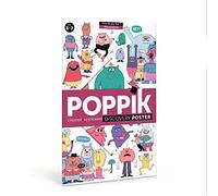 Poppik Nos émotions: 1 poster 68 x 100 cm + 58 stickers repositionnables