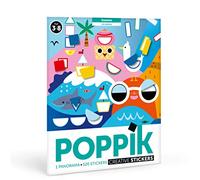 poppik Poster EDUCATIF Stickers 4 Saisons - Puzzle Enfant Créatif Décoratif à Gommettes Autocollantes Repositionnables - Cadeau Coloriage Enfant Géant, Jeu Enfant Mosaique 520 Stickers - 3 Ans +