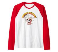 Poppin Awesome Cool Citation Cute Food Kawaii Funny Popcorn Manche Raglan
