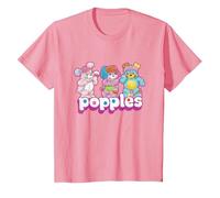 Popples Trio Pop T-Shirt, Enfant, Rose, 12 Ans