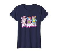 Popples Trio Pop T-Shirt, Femme, Bleu Marine, 3XL