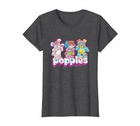 Popples Trio Pop T-Shirt, Femme, Chiné Foncé, 3XL