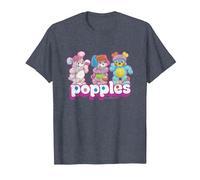 Popples Trio Pop T-Shirt, Homme, Bleu Chiné, S