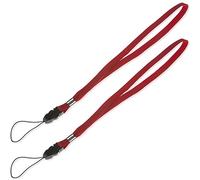 POPPSTAR 1x Bracelet pour téléphone mobile, appareil photo numérique clé USB, lecteur mp3, smartphone et bien plus encore (couleur rouge)