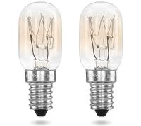 POPPSTAR 2 Pièces Ampoule de Réfrigérateur E14 15W, Lampe pour Réfrigérateur, Machine à Coudre, Congélateur, Lampe en Cristal de Sel (2700K blanc chaud, 150 lumens)