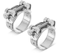 Poppstar 2 Pièces Colliers de Serrage à Boulon en T en Acier Inoxydable, Plage de Serrage 44-47mm, Largeur 22mm, W4