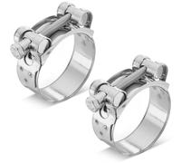 Poppstar 2 Pièces Colliers de Serrage à Boulon en T en Acier Inoxydable, Plage de Serrage 48-51mm, Largeur 22mm, W4