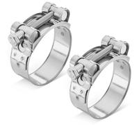 Poppstar 2 Pièces Colliers de Serrage à Boulon en T en Acier Inoxydable, Plage de Serrage 52-55mm, Largeur 22mm, W4