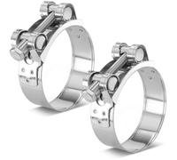 Poppstar 2 Pièces Colliers de Serrage à Boulon en T en Acier Inoxydable, Plage de Serrage 60-63mm, Largeur 22mm, W4