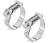 Poppstar 2 Pièces Colliers de Serrage à Boulon en T en Acier Inoxydable, Plage de Serrage 74-79mm, Largeur 24mm, W4