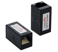 Poppstar 2X Adaptateur RJ45 Accouplement Cat6 (Femelle-Femelle, 8 Broches, blindé), Connecteur de câble Ethernet - Coupleur réseau pour Cordons de Brassage, câble LAN DSL