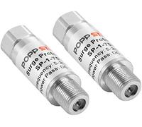 POPPSTAR 2x Parasurtenseur antenne satellite (Protection Adaptateur F fiche/prise), pour câbles coaxiaux et systèmes satellites (antennes, coax, TV câblée, DVB-S, DVB-T, LNB)