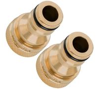 Poppstar 2x Raccord de Robinet 1/2 Pouce Filetage Intérieur et Raccord Automatique pour Tuyau d’Arrosage (Compatible avec système Gardena)