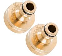 Poppstar 2x Raccord de Robinet 1 Pouce Filetage Intérieur et Raccord Automatique pour Tuyau d’Arrosage (Compatible avec système Gardena)