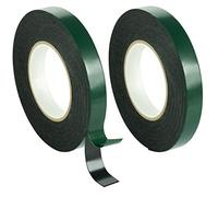 POPPSTAR 2x Ruban adhésif double face en mousse, ruban de montage (10m x 19mm x 1mm), noir