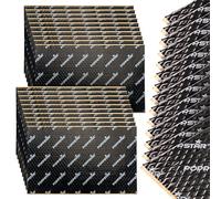 Poppstar 34x Tapis d'Isolation en Alu-butyle, Tapis Isolant, 40 x 25 cm, Épaisseur 2mm, Insonorisant, Résistant à la Chaleur, Autocollant