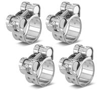 Poppstar 4 Pièces Colliers de Serrage à Boulon en T en Acier Inoxydable, Plage de Serrage 26-28mm, Largeur 18mm, W4