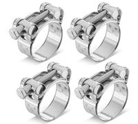 Poppstar 4 Pièces Colliers de Serrage à Boulon en T en Acier Inoxydable, Plage de Serrage 36-39mm, Largeur 20mm, W4