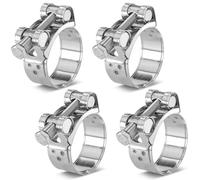 Poppstar 4 Pièces Colliers de Serrage à Boulon en T en Acier Inoxydable, Plage de Serrage 40-43mm, Largeur 20mm, W4