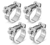Poppstar 4 Pièces Colliers de Serrage à Boulon en T en Acier Inoxydable, Plage de Serrage 44-47mm, Largeur 22mm, W4