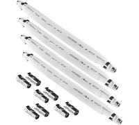 POPPSTAR 4x Passage de fenêtre SAT 21,5 cm (2 mm pour câble SAT plat), blanc, 8 connecteurs F (4 vers IEC mâle, 4 vers IEC femelle)