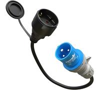 Poppstar Adaptateur CEE 30cm IP44 (fiche CEE 16A, 3 pôles/Prise Schuko Femelle : Type F), H07RN-F 3G2.5